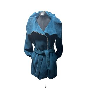 Cole Haan Teal Women's Trench Coat